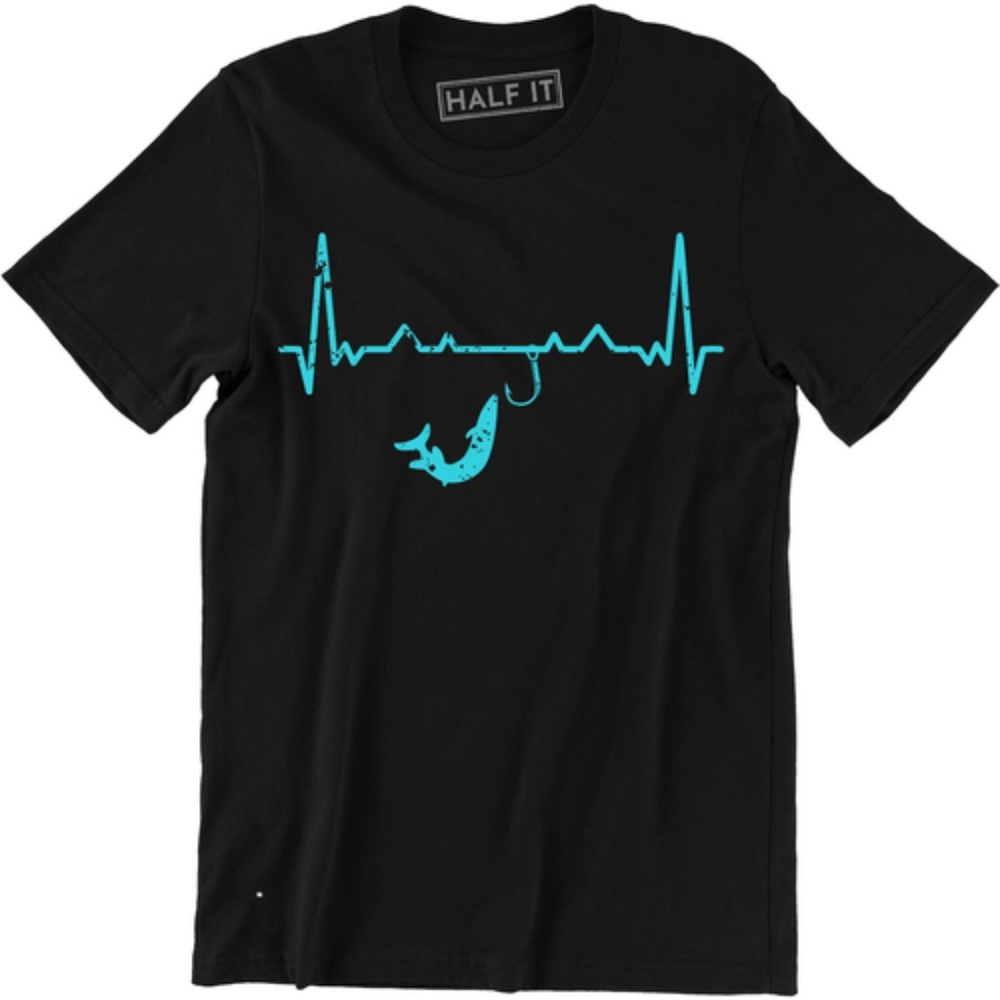 Fishing Pulse Heartbeat Fish Accessories T-shirt